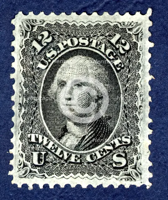 12c Washington F Grill single, 1867. Creator: Unknown.