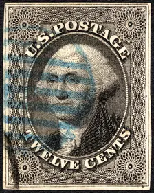 12c Washington single, 1851. Creator: Unknown