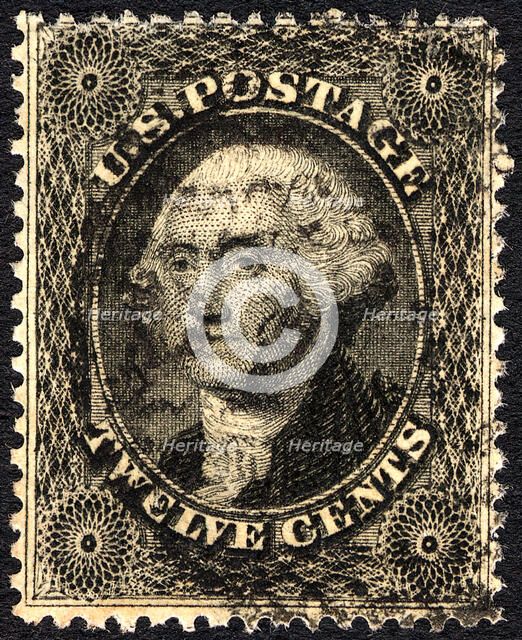 12c Washington single, 1857. Creator: Unknown.