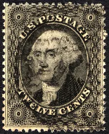12c Washington single, 1857. Creator: Unknown