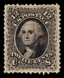 12c Washington single, 1861. Creator: National Bank Note Company
