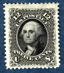 12c Washington re-issue single, 1875. Creator: National Bank Note Company