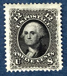 12c Washington re-issue single, 1875. Creator: National Bank Note Company
