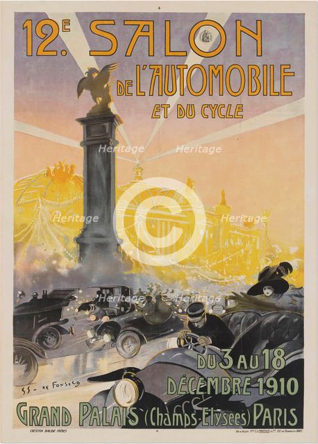 12e Salon de l'Automobile et du Cycle, 1910. Creator: Simoes de Fonseca, Gaston (1874-1943).