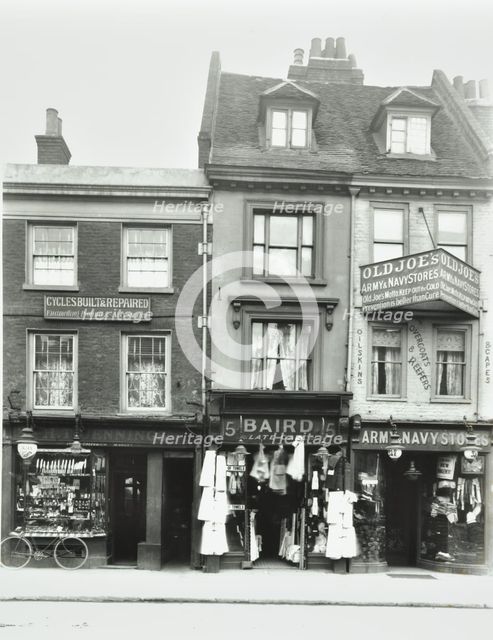 13-15 Church Street, Greenwich, London: front elevations, 1911. Creator: Unknown.