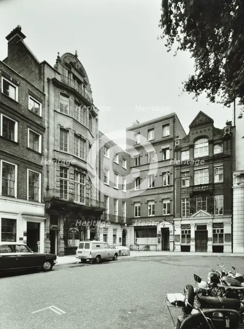 13-19 Soho Square, Westminster LB, London: front elevations, 1968. Creator: Unknown.