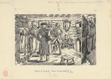 13.- Five Rifles of Five Conspirators Aimed at the Ataman and His Cossacks, 1953. Creator: Andrej Kovacik