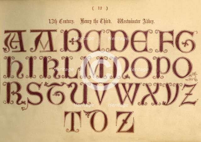 '13th Century. Henry the Third. Westminster Abbey', 1862. Artist: Unknown.