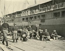 13th Infantry at Breakfast Spanish-American War, 11 June 1898, (1899). Creator: Burr McIntosh