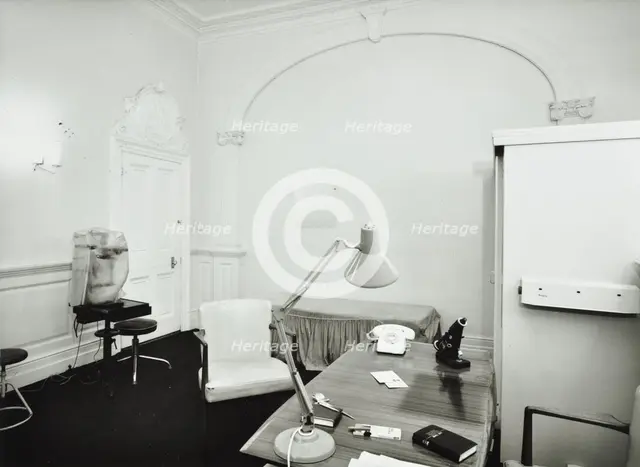 144 Harley Street, Westminster LB, London: first floor rear room, 1974. Creator: Unknown.