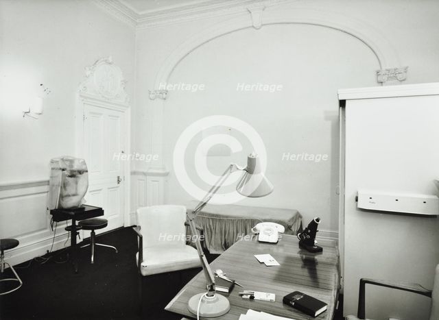 144 Harley Street, Westminster LB, London: first floor rear room, 1974. Creator: Unknown.