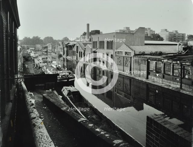 149-157 Harrow Road, Westminster LB, London: elevation to Regent's Canal, 1964. Creator: Unknown.