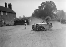 1496 cc Singer competing in the Singer CC Rushmere Hill Climb, Shropshire 1935. Artist: Bill Brunell
