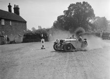 1496 cc Singer competing in the Singer CC Rushmere Hill Climb, Shropshire 1935. Artist: Bill Brunell