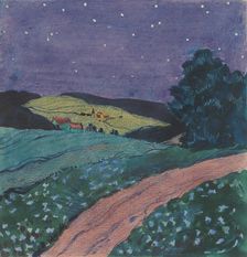 14.- Above the village, 1932. Creator: Gustav Mally