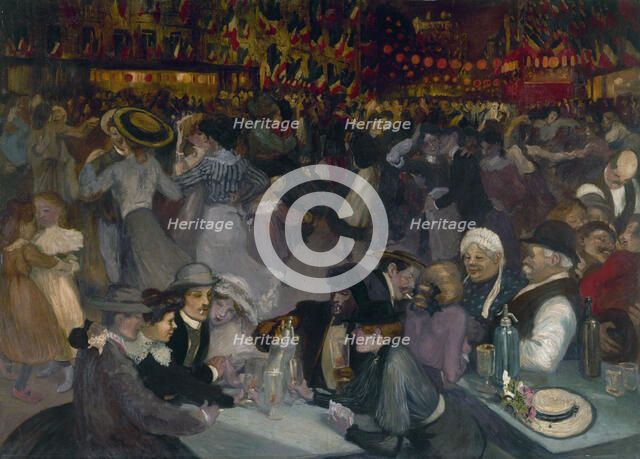 14 juillet, 1889. Creator: Theophile Alexandre Steinlen.