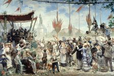 14 Juillet 1880, inauguration du monument à la République, 1882. Creator: Alfred Philippe Roll