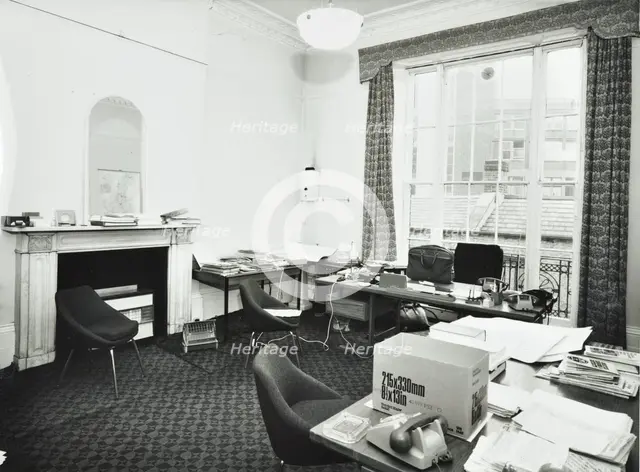 142 Harley Street, Westminster LB, London: first floor rear room, 1974. Creator: Unknown.
