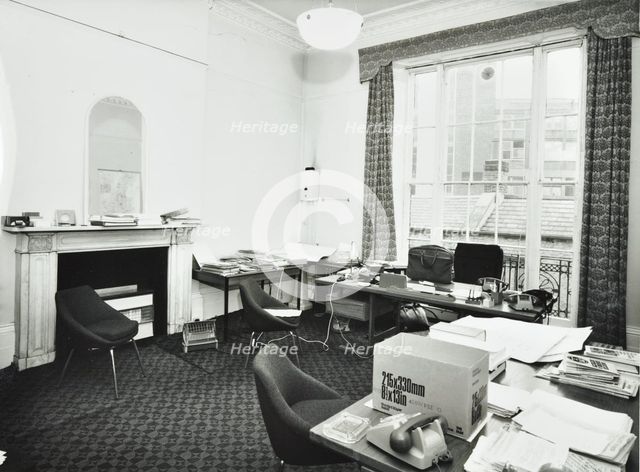 142 Harley Street, Westminster LB, London: first floor rear room, 1974. Creator: Unknown.