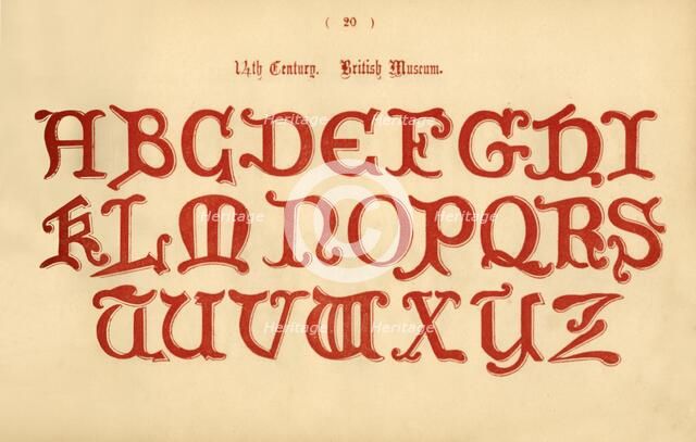 '14th Century. British Museum', 1862. Artist: Unknown.