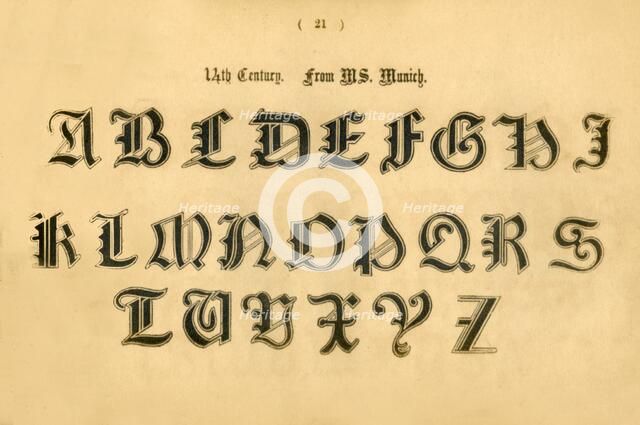 '14th Century. From MS. Munich', 1862. Artist: Unknown.