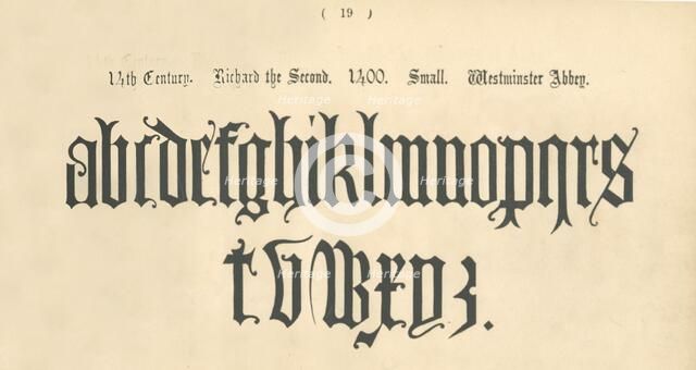 '14th Century. Richard the Second. 1400. Small. Westminster Abbey', 1862. Artist: Unknown.