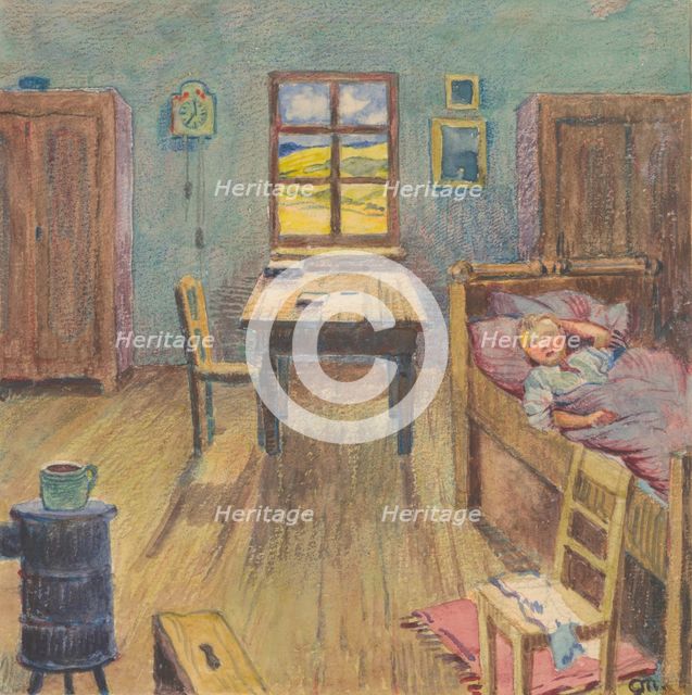 15.- Early sleeper, 1932. Creator: Gustav Mally.