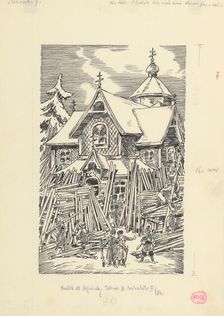 15.- There were over a thousand old men, women and children in the church, 1953. Creator: Andrej Kovacik