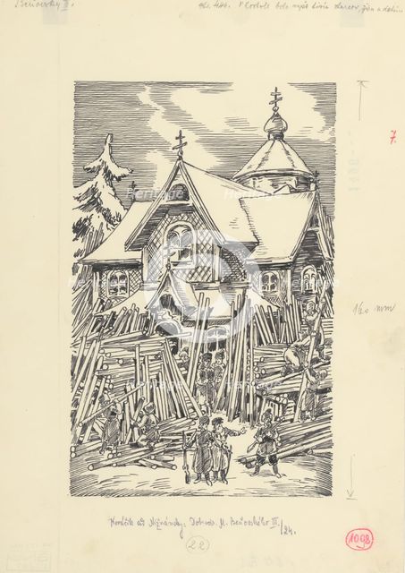 15.- There were over a thousand old men, women and children in the church, 1953. Creator: Andrej Kovacik.