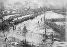 15000 Russian prisoners at Augustow, Feb 1915. Creator: Bain News Service