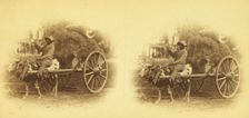 15th Amendment bringing his crop to town. [Man on an oxcart loaded with hay], (1868-1900?). Creator: O. Pierre Havens