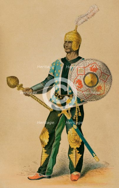 15th century Persian general, Timurid Empire, 1881. Creator: Unknown.