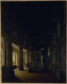 15th century room in the Museum of French Monuments, circa 1815. Creator: Unknown