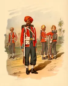 15th Sikhs 1890. Creator: Godfrey Douglas Giles