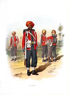15th Sikhs c1890.Artist: H Bunnett