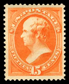 15c Daniel Webster single, 1879. Creator: American Bank Note Company