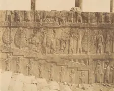 (16) [Apadana Hall Eastern Stairway, Persepolis, Fars], 1840s-60s. Creator: Possibly by Luigi Pesce