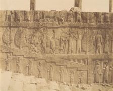 (16) [Apadana Hall Eastern Stairway, Persepolis, Fars], 1840s-60s. Creator: Possibly by Luigi Pesce