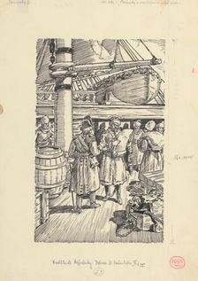 16.- Benovsky read the inventory with satisfaction, 1953. Creator: Andrej Kovacik