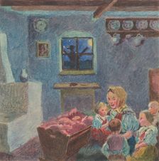 16.- Mother with children, 1932. Creator: Gustav Mally