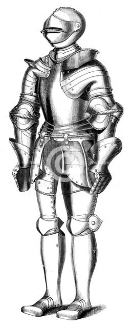 16th century armour, 1849. Artist: Unknown