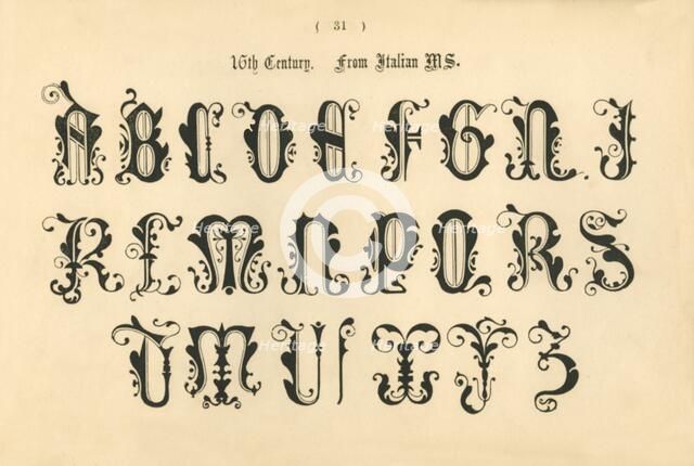 '16th Century. From Italian MS.', 1862. Artist: Unknown.