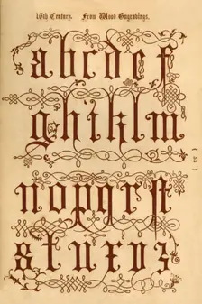 16th Century. From Wood Engravings 1862