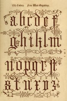 16th Century. From Wood Engravings 1862