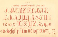 16th Century. Large, Small and Numerals. French. MS. 1862