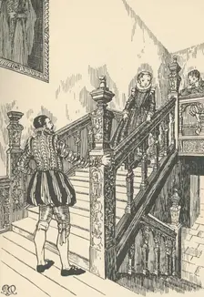 16th-Century Staircase (1931). Artist: Charles Henry Bourne Quennell