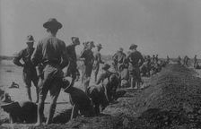 16th Inf. Intrenching at Colonia Dublan, between c1915 and c1920. Creator: Bain News Service