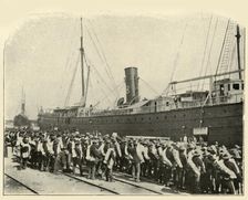 16th Infantry Embarking Spanish-American War, June 1898, (1899). Creator: Burr McIntosh
