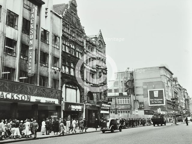 175-197 Oxford Street, Westminster LB, London: front elevations, 1955. Creator: Unknown.