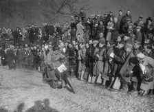 172 cc SOS of RWH Hole competing in the MCC Lands End Trial, Beggars Roost, Devon, 1936. Artist: Bill Brunell